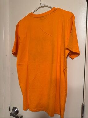 CHANEL Men's Bright Orange Short Sleeve Tee